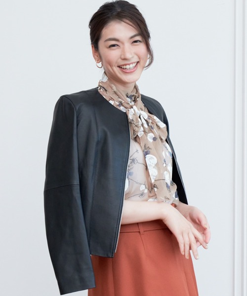 ANAYI（アナイ）の「ラムレザークルー ジャケット（その他アウター