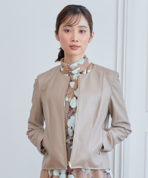 ANAYI（アナイ）の「ラムレザークルー ジャケット（その他アウター