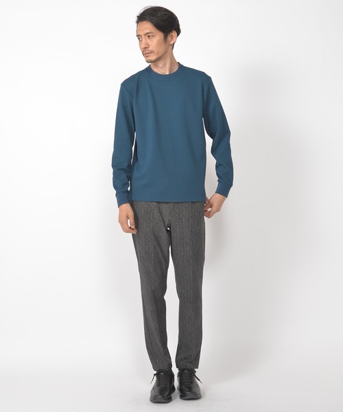 CROWDED CLOSET（クラウデッドクローゼット）の「ヘリンボーン柄ストレッチジャージパンツ／セットアップ対応／ビジカジ／ON・OFF兼用（その他パンツ・メンズ・ブラウン/グレー・01/02/03/04）」の16枚目の写真