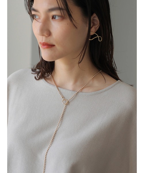 AMERICAN HOLIC（アメリカンホリック）の「ドルマン変形ニットプルオーバー（ニット/セーター・レディース・チャコールグレー/ブルー/グレイッシュベージュ・M/L）」の10枚目の写真