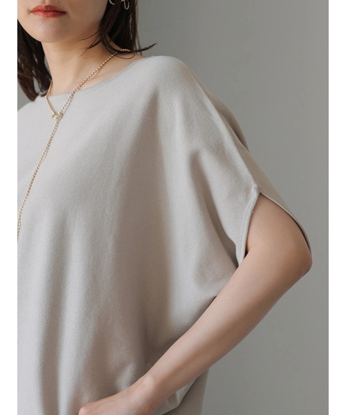 AMERICAN HOLIC（アメリカンホリック）の「ドルマン変形ニットプルオーバー（ニット/セーター・レディース・チャコールグレー/ブルー/グレイッシュベージュ・M/L）」の11枚目の写真