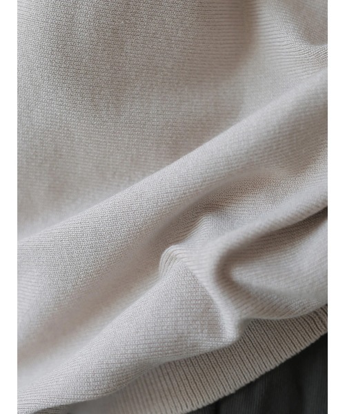 AMERICAN HOLIC（アメリカンホリック）の「ドルマン変形ニットプルオーバー（ニット/セーター・レディース・チャコールグレー/ブルー/グレイッシュベージュ・M/L）」の13枚目の写真
