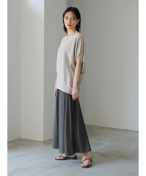 AMERICAN HOLIC（アメリカンホリック）の「ドルマン変形ニットプルオーバー（ニット/セーター・レディース・チャコールグレー/ブルー/グレイッシュベージュ・M/L）」の15枚目の写真