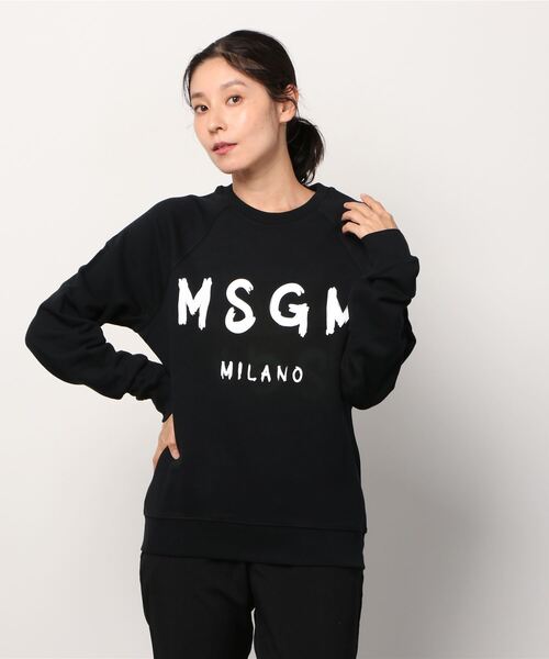 MSGM（エムエスジーエム）の「MSGM(エムエスジーエム)　HANDWRITE LOGO SWEAT　ロゴスウェット（スウェット・レディース・ホワイト/ブラック・SMALL/MEDIUM）」の8枚目の写真
