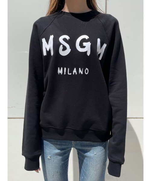 MSGM（エムエスジーエム）の「MSGM(エムエスジーエム)　HANDWRITE LOGO SWEAT　ロゴスウェット（スウェット・レディース・ホワイト/ブラック・SMALL/MEDIUM）」の11枚目の写真