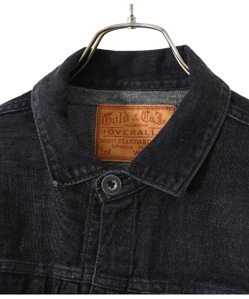 GOLD（ゴールド）の「GOLD / ゴールド：10oz. COTTON / LINEN DENIM PLEATED BLOUSE MIDDLE WASH：21B-GL14918[MUS]（デニムジャケット・メンズ・ネイビー/ブラック・MEDIUM/LARGE）」の20枚目の写真