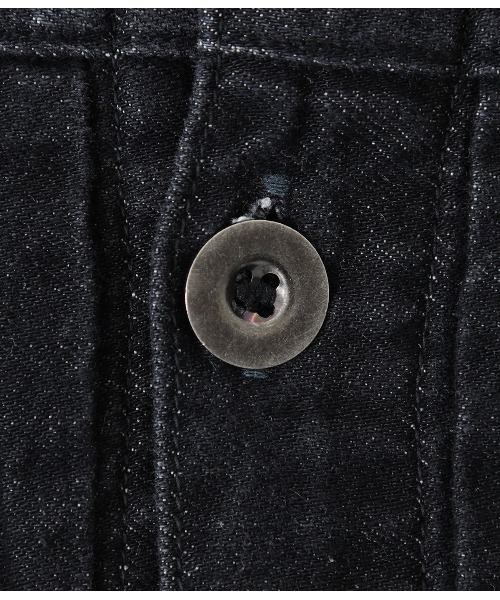 GOLD（ゴールド）の「GOLD / ゴールド：10oz. COTTON / LINEN DENIM PLEATED BLOUSE MIDDLE WASH：21B-GL14918[MUS]（デニムジャケット・メンズ・ネイビー/ブラック・MEDIUM/LARGE）」の21枚目の写真