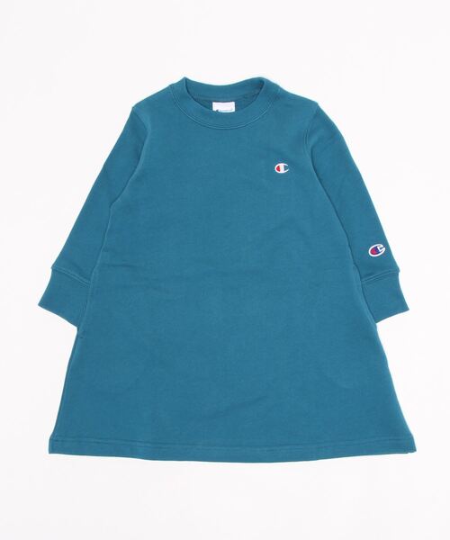 Champion(チャンピオン)の「Champion/チャンピオン CREW NECK ONEPIECE(ワンピース・キッズ・ベージュ/ネイビー/グレー/ブルー/チャコール/ブラック・110cm/130cm/140cm/150cm/160cm/100cm/120cm)」の6枚目の写真