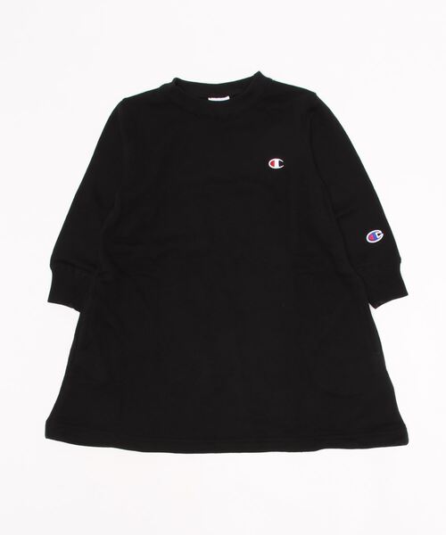 Champion(チャンピオン)の「Champion/チャンピオン CREW NECK ONEPIECE(ワンピース・キッズ・ベージュ/ネイビー/グレー/ブルー/チャコール/ブラック・110cm/130cm/140cm/150cm/160cm/100cm/120cm)」の3枚目の写真