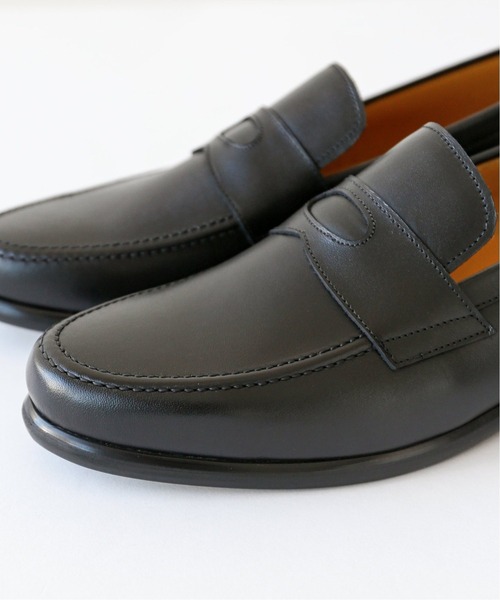 EDIFICE（エディフィス）の「【HIROSHI TSUBOUCHI / ヒロシツボウチ】別注 カーフローファー（ローファー・メンズ・ブラック・6/8/10/9/7）」の2枚目の写真