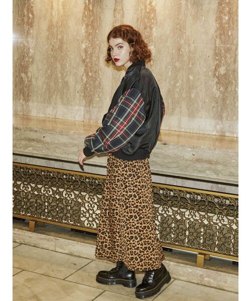 jouetie（ジュエティ）の「【復刻】チェックスリーブMA-1（MA-1・レディース・ブラック/カーキ・MEDIUM）」の8枚目の写真