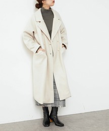 natural couture | パール釦ロングチェスターコート(チェスターコート)