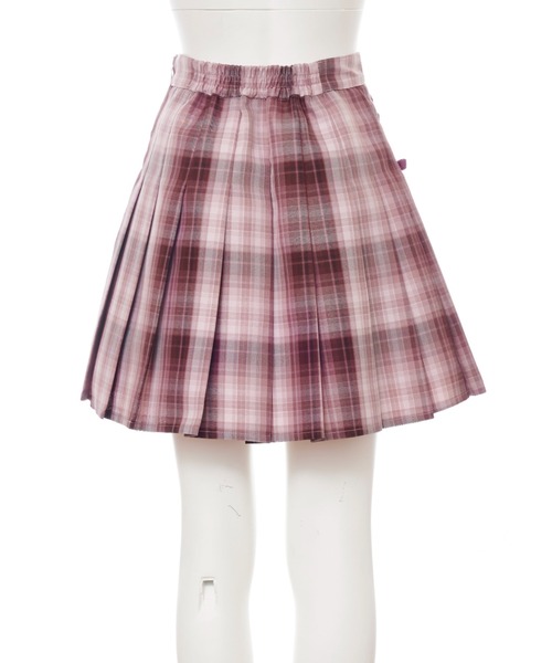 Secret Honey（シークレットハニー）の「ダブルレースアッププリーツスカート（スカート・レディース・ピンク/ブルー/ブラウン系その他/ブルー系その他/レッド・MEDIUM）」の10枚目の写真