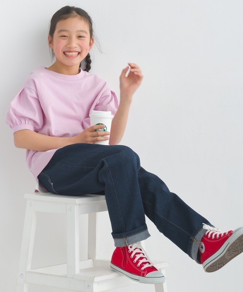 OMNES（オムネス）の「キッズ  ストレッチデニムパンツ（デニムパンツ・キッズ・ブルー系その他/ワンウォッシュ/ベージュ/ブラック/ホワイト系その他・100/110/120/130/140/150）」の14枚目の写真