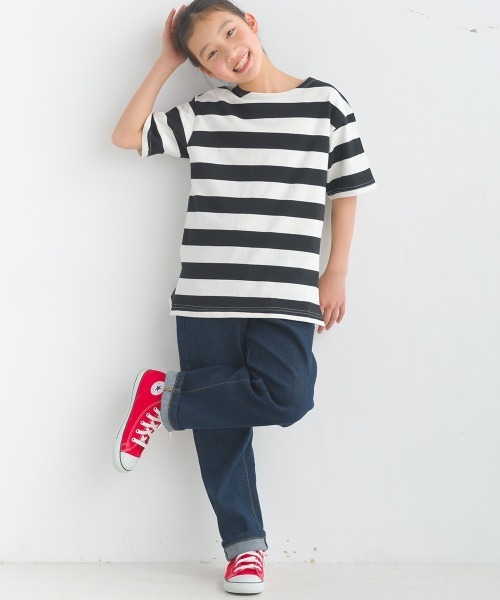 OMNES（オムネス）の「キッズ  ストレッチデニムパンツ（デニムパンツ・キッズ・ブルー系その他/ワンウォッシュ/ベージュ/ブラック/ホワイト系その他・100/110/120/130/140/150）」の13枚目の写真