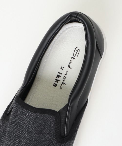 ikka（イッカ）の「ツイードスリッポン（スリッポン・メンズ・ホワイト/ブラック/ブルー系その他・M/L）」の9枚目の写真