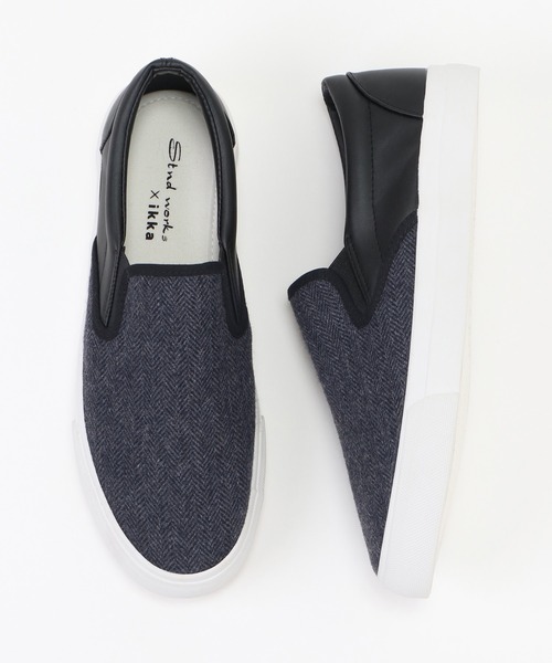 ikka（イッカ）の「ツイードスリッポン（スリッポン・メンズ・ホワイト/ブラック/ブルー系その他・M/L）」の13枚目の写真