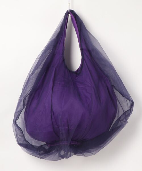 HELOYSE（エロイーズ）の「【HELOYSE/エロイーズ】balloon tulle bag（トートバッグ・レディース・ブラック/パープル/タン・FREE）」の9枚目の写真