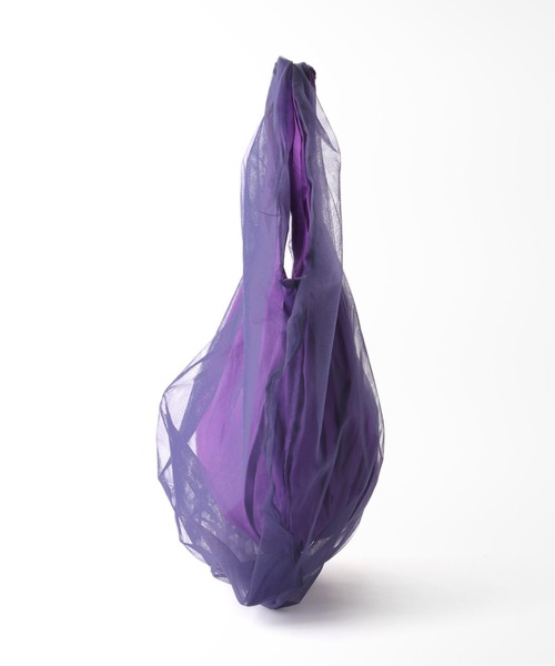 HELOYSE（エロイーズ）の「【HELOYSE/エロイーズ】balloon tulle bag（トートバッグ・レディース・ブラック/パープル/タン・FREE）」の16枚目の写真