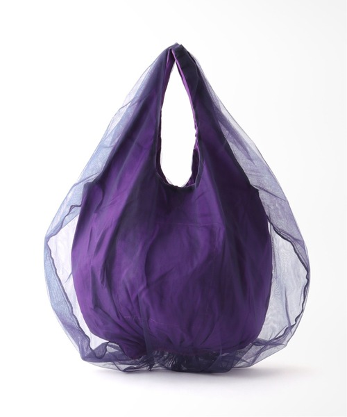 HELOYSE（エロイーズ）の「【HELOYSE/エロイーズ】balloon tulle bag（トートバッグ・レディース・ブラック/パープル/タン・FREE）」の10枚目の写真