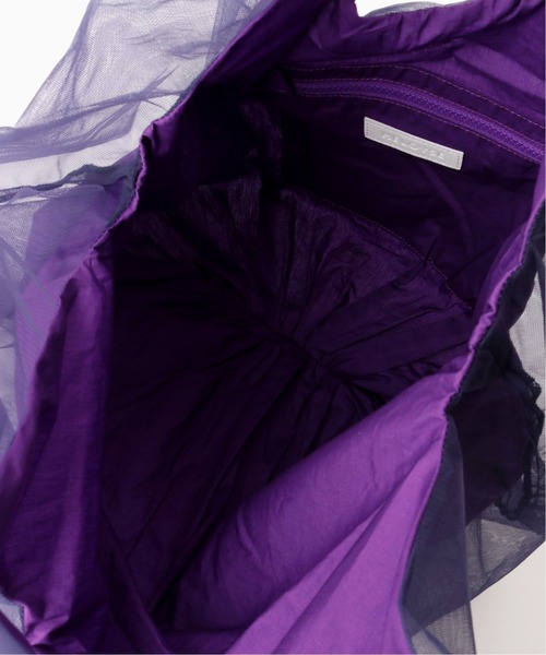 HELOYSE（エロイーズ）の「【HELOYSE/エロイーズ】balloon tulle bag（トートバッグ・レディース・ブラック/パープル/タン・FREE）」の4枚目の写真
