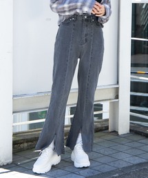 WEGO | WEGO/デニムスリットフレアパンツ(デニムパンツ)