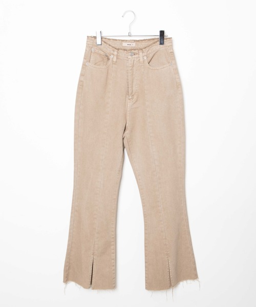 WEGO（ウィゴー）の「WEGO/デニムスリットフレアパンツ（デニムパンツ・レディース・ベージュ/インディゴブルー/ブラック系その他・MEDIUM/SMALL）」の19枚目の写真