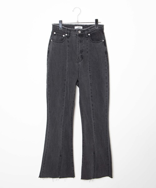 WEGO（ウィゴー）の「WEGO/デニムスリットフレアパンツ（デニムパンツ・レディース・ベージュ/インディゴブルー/ブラック系その他・MEDIUM/SMALL）」の20枚目の写真