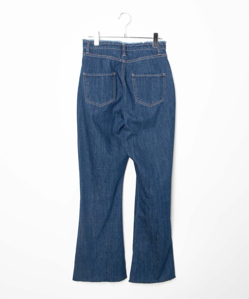 WEGO（ウィゴー）の「WEGO/デニムスリットフレアパンツ（デニムパンツ・レディース・ベージュ/インディゴブルー/ブラック系その他・MEDIUM/SMALL）」の22枚目の写真
