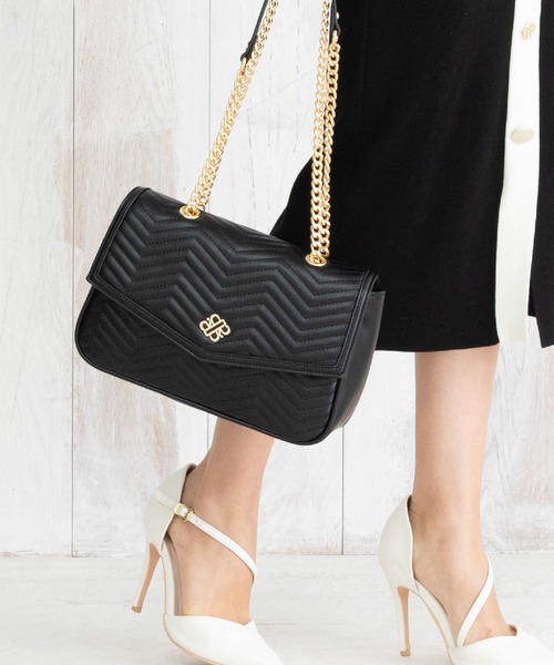 ROYAL PARTY（ロイヤルパーティー）の「ROYAL PARTY (ロイヤルパーティー) 2WAYショルダーバッグ RPT-B004 QUILTING（ショルダーバッグ・レディース・ベージュ/ブラック/ピンク・FREE）」の2枚目の写真