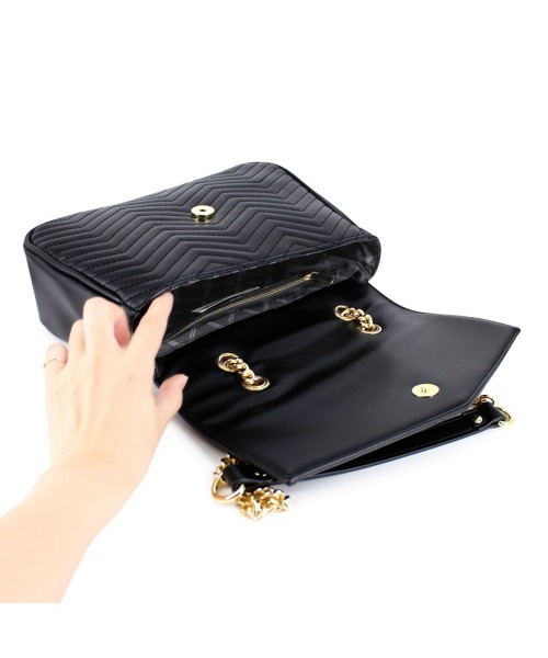 ROYAL PARTY（ロイヤルパーティー）の「ROYAL PARTY (ロイヤルパーティー) 2WAYショルダーバッグ RPT-B004 QUILTING（ショルダーバッグ・レディース・ベージュ/ブラック/ピンク・FREE）」の9枚目の写真