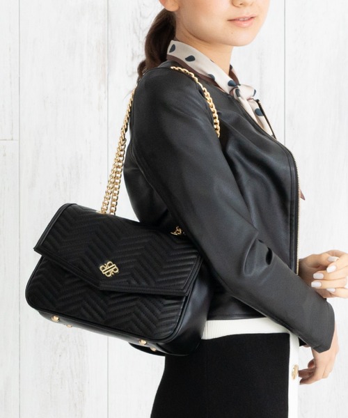 ROYAL PARTY（ロイヤルパーティー）の「ROYAL PARTY (ロイヤルパーティー) 2WAYショルダーバッグ RPT-B004 QUILTING（ショルダーバッグ・レディース・ベージュ/ブラック/ピンク・FREE）」の6枚目の写真