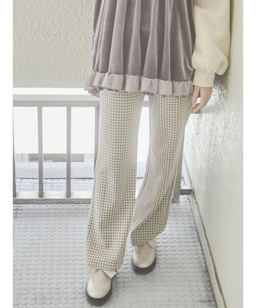 merry jenny（メリージェニー）の「【旧品番】チェックカットパンツ（その他パンツ・レディース・ブラック/ベージュ/ネイビー/グレー・FREE）」の13枚目の写真