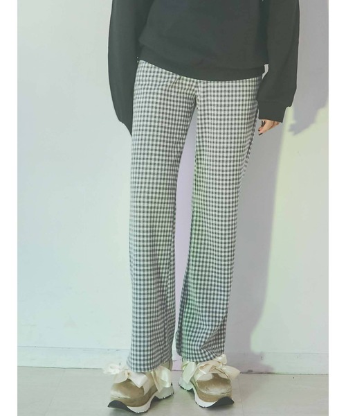 merry jenny（メリージェニー）の「【旧品番】チェックカットパンツ（その他パンツ・レディース・ブラック/ベージュ/ネイビー/グレー・FREE）」の3枚目の写真