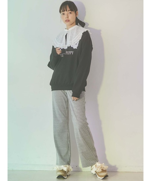 merry jenny（メリージェニー）の「【旧品番】チェックカットパンツ（その他パンツ・レディース・ブラック/ベージュ/ネイビー/グレー・FREE）」の8枚目の写真