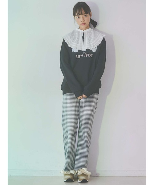 merry jenny（メリージェニー）の「【旧品番】チェックカットパンツ（その他パンツ・レディース・ブラック/ベージュ/ネイビー/グレー・FREE）」の12枚目の写真