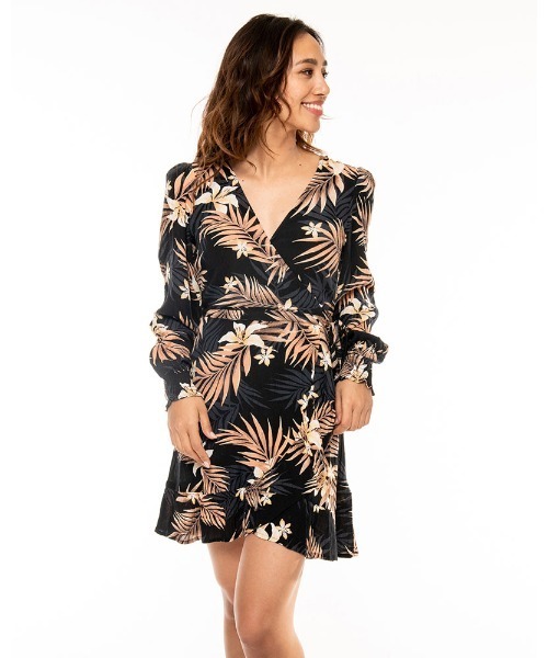 セール Billabong レディース Paradise Found In My Heart ワンピース 21年秋冬モデル ビラボン総柄 ワンピ ワンピース Billabong ビラボン のファッション通販 Zozotown