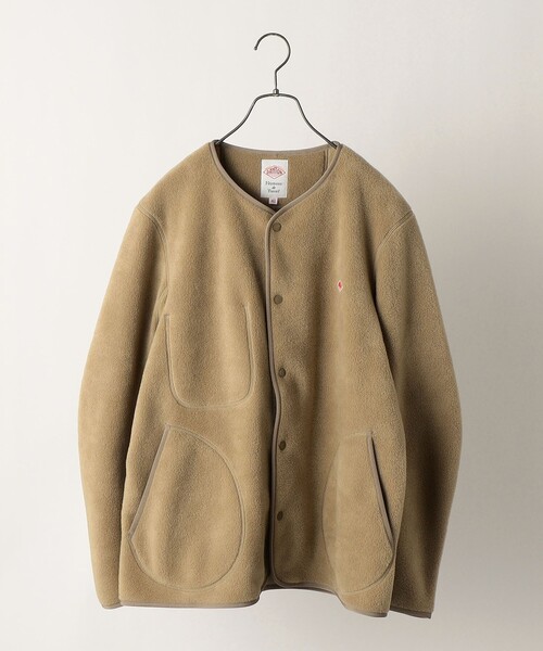 DANTON（ダントン）の「DANTON: フリース ノーカラー カーディガン