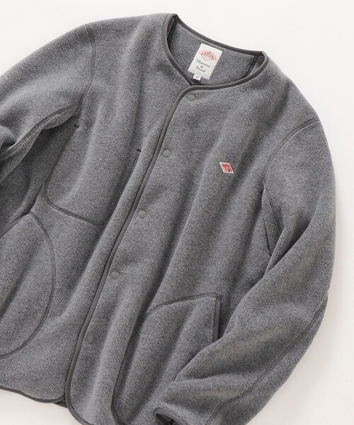 DANTON（ダントン）の「DANTON: フリース ノーカラー カーディガン