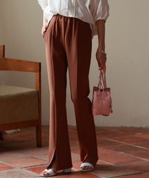 SAISON DE PAPILLON | センタースリット入りイージーフレアパンツ(その他パンツ)