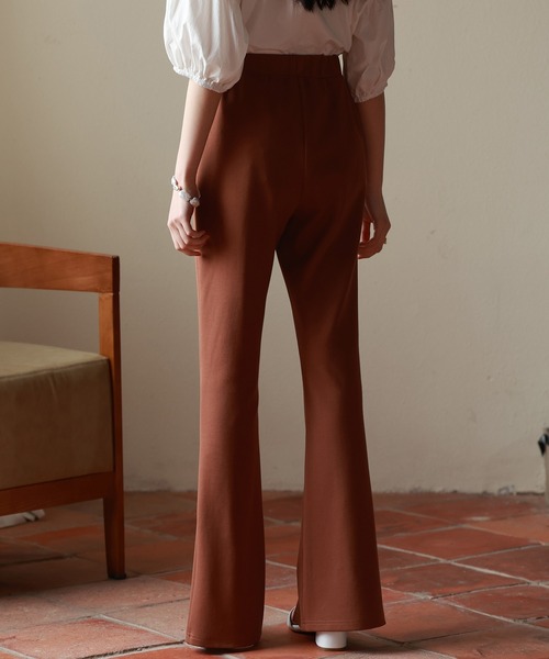 SAISON DE PAPILLON(セゾンドパピヨン)の「センタースリット入りイージーフレアパンツ(その他パンツ・レディース・ブラック/ブラウン・XL/L/S/M)」の18枚目の写真