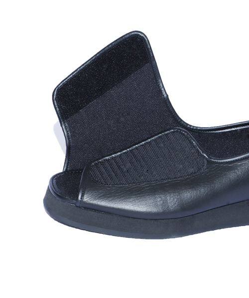 LOCALINA（ロカリナ）の「LOCALINA/ロカリナ MARIANNUWM102  オープントゥ レザーシューズ ブリーズドライ 吸汗速乾・抗菌防臭機能（ドレスシューズ・メンズ・ブラック・29/28）」の9枚目の写真