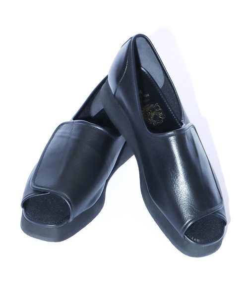 LOCALINA（ロカリナ）の「LOCALINA/ロカリナ MARIANNUWM102  オープントゥ レザーシューズ ブリーズドライ 吸汗速乾・抗菌防臭機能（ドレスシューズ・メンズ・ブラック・29/28）」の13枚目の写真