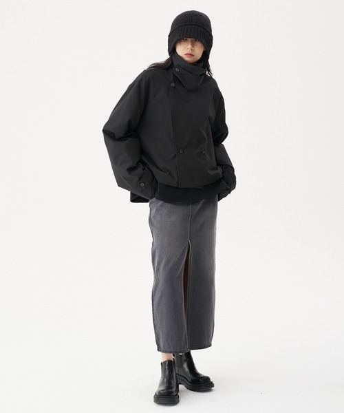 FEKETE（フェケテ）の「FEKETE FRONT SLIT LONG DENIM SKIRT（デニムスカート・レディース・ブラック・SMALL/MEDIUM/LARGE）」の10枚目の写真