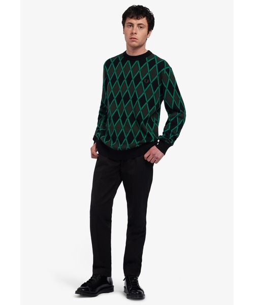 FRED PERRY（フレッドペリー）の「Harlequin Crew Neck Jumper（ニット