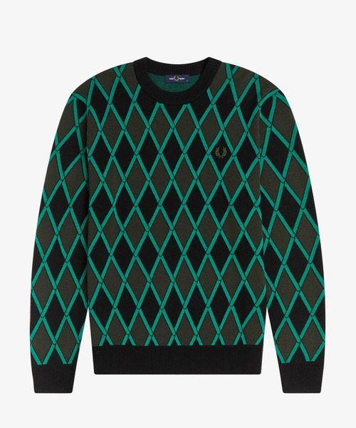 FRED PERRY（フレッドペリー）の「Harlequin Crew Neck Jumper（ニット