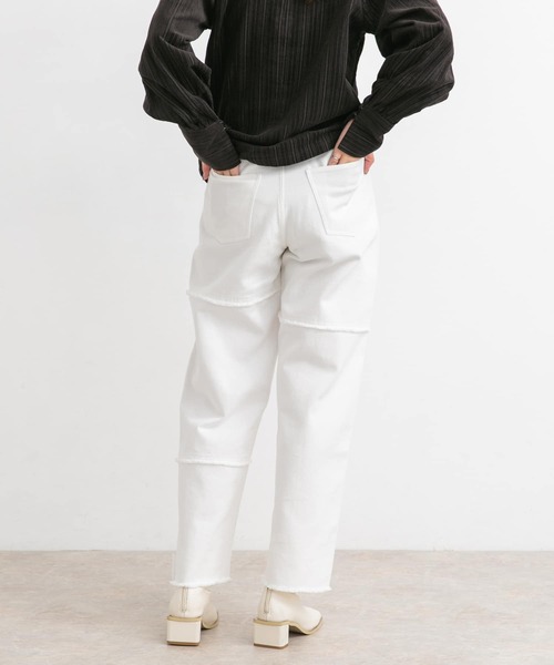 KBF（ケイビーエフ）の「パッチワークストレートデニム（デニムパンツ・レディース・ピンク/ブルー/ホワイト・36/38）」の21枚目の写真