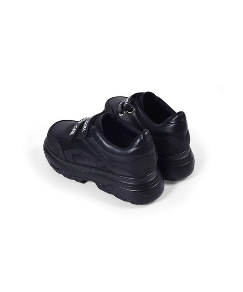 ZIDDY（ジディ）の「ZIDDY/【ニコ☆プチ掲載】ZIDDYロゴ入りベルト厚底スニーカー(21~24cm)（スニーカー・キッズ・ブラック・23/24/22/21）」の7枚目の写真