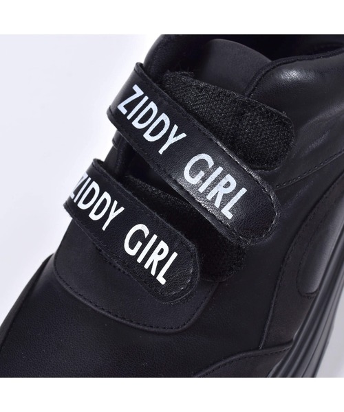 ZIDDY（ジディ）の「ZIDDY/【ニコ☆プチ掲載】ZIDDYロゴ入りベルト厚底スニーカー(21~24cm)（スニーカー・キッズ・ブラック・23/24/22/21）」の9枚目の写真
