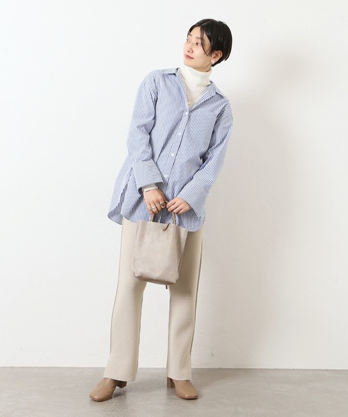 JOURNAL STANDARD（ジャーナルスタンダード）の「ファインメリノウールスムースパンツ◆（その他パンツ・レディース・ライトグレー/グレー・FREE）」の9枚目の写真